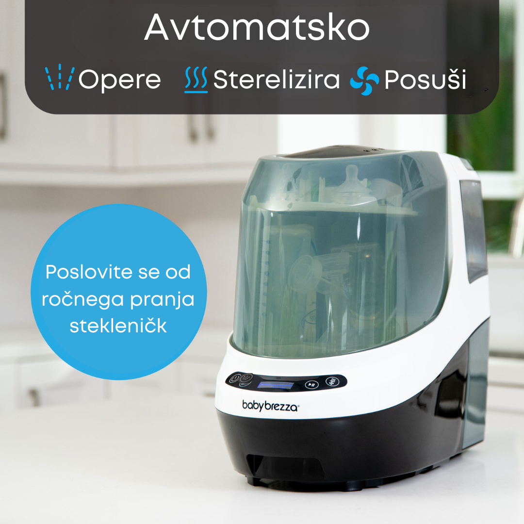 Pralec, sterilizator in sušilec otroških stekleničk BabyBrezza Bottle Washer Pro®