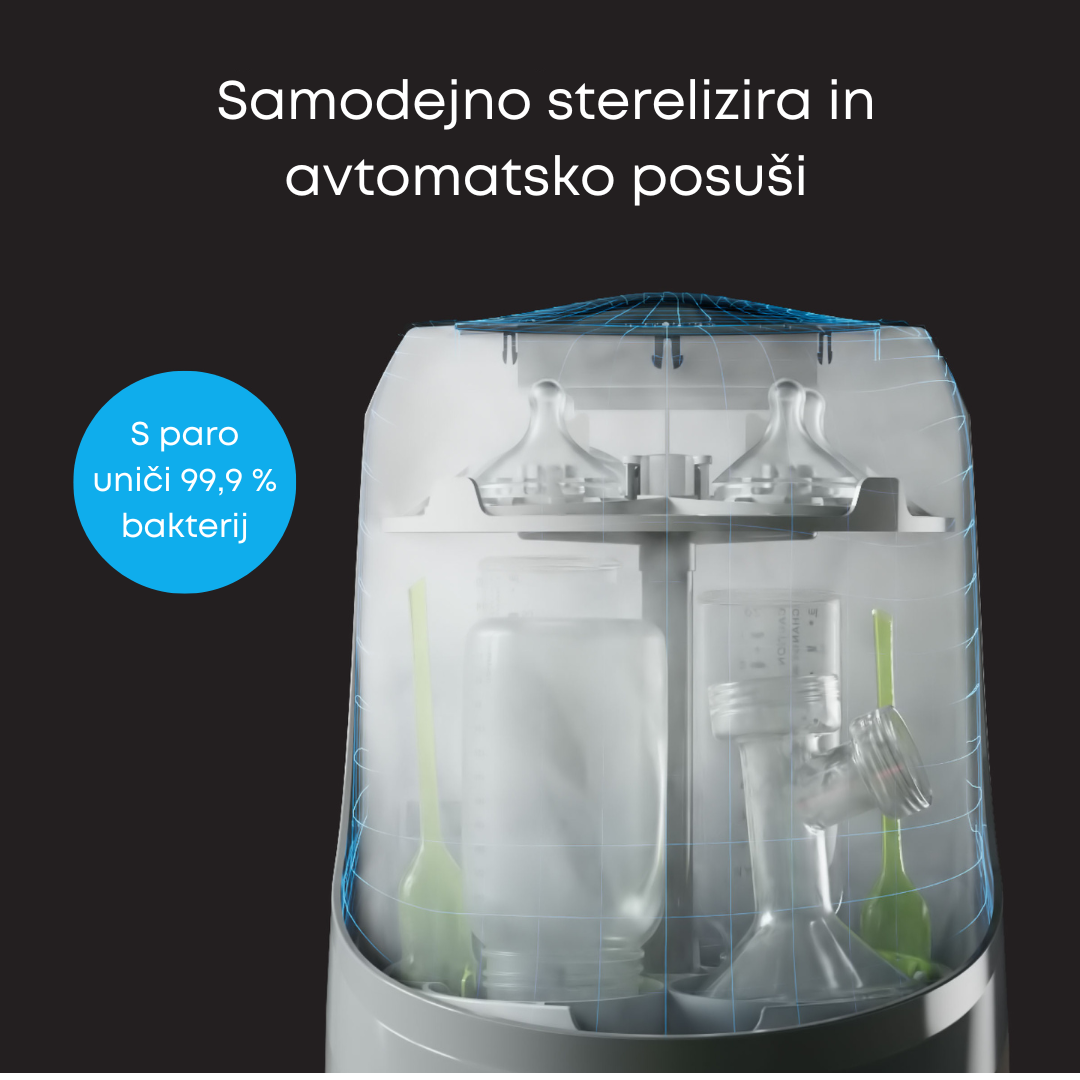 Pralec, sterilizator in sušilec otroških stekleničk BabyBrezza Bottle Washer Pro®