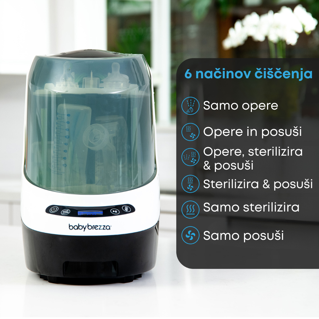 Pralec, sterilizator in sušilec otroških stekleničk BabyBrezza Bottle Washer Pro®