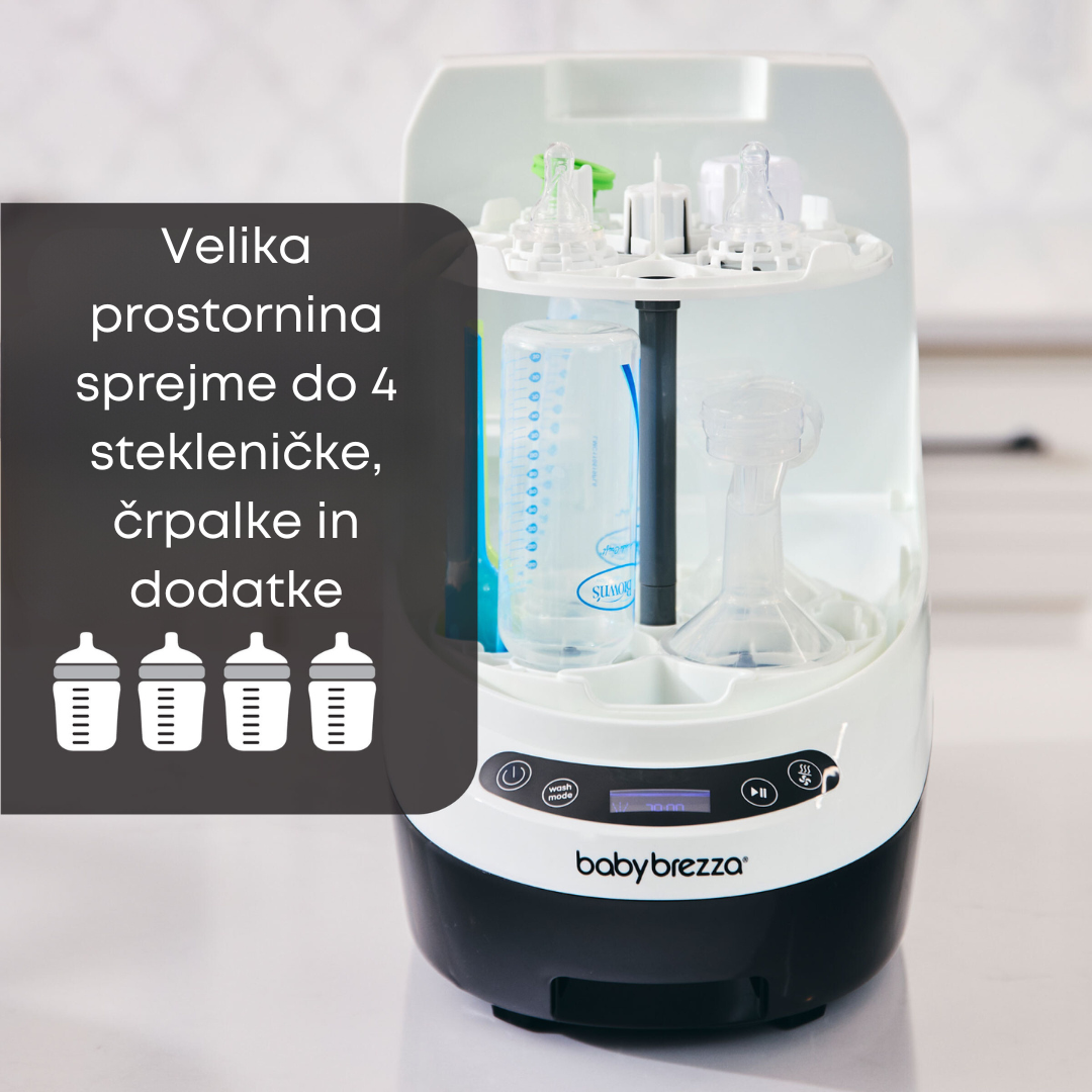 Pralec, sterilizator in sušilec otroških stekleničk BabyBrezza Bottle Washer Pro®