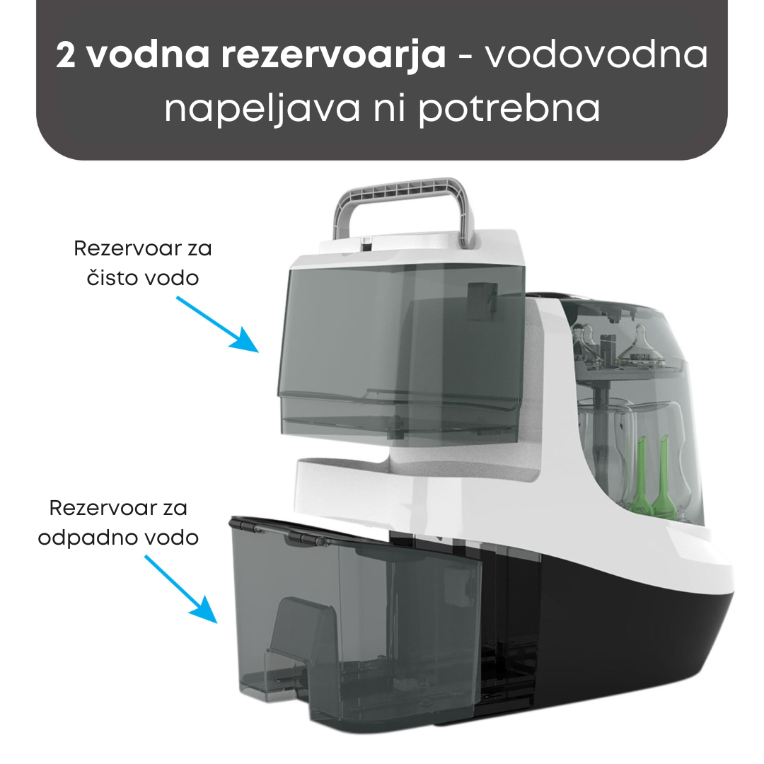 Pralec, sterilizator in sušilec otroških stekleničk BabyBrezza Bottle Washer Pro®