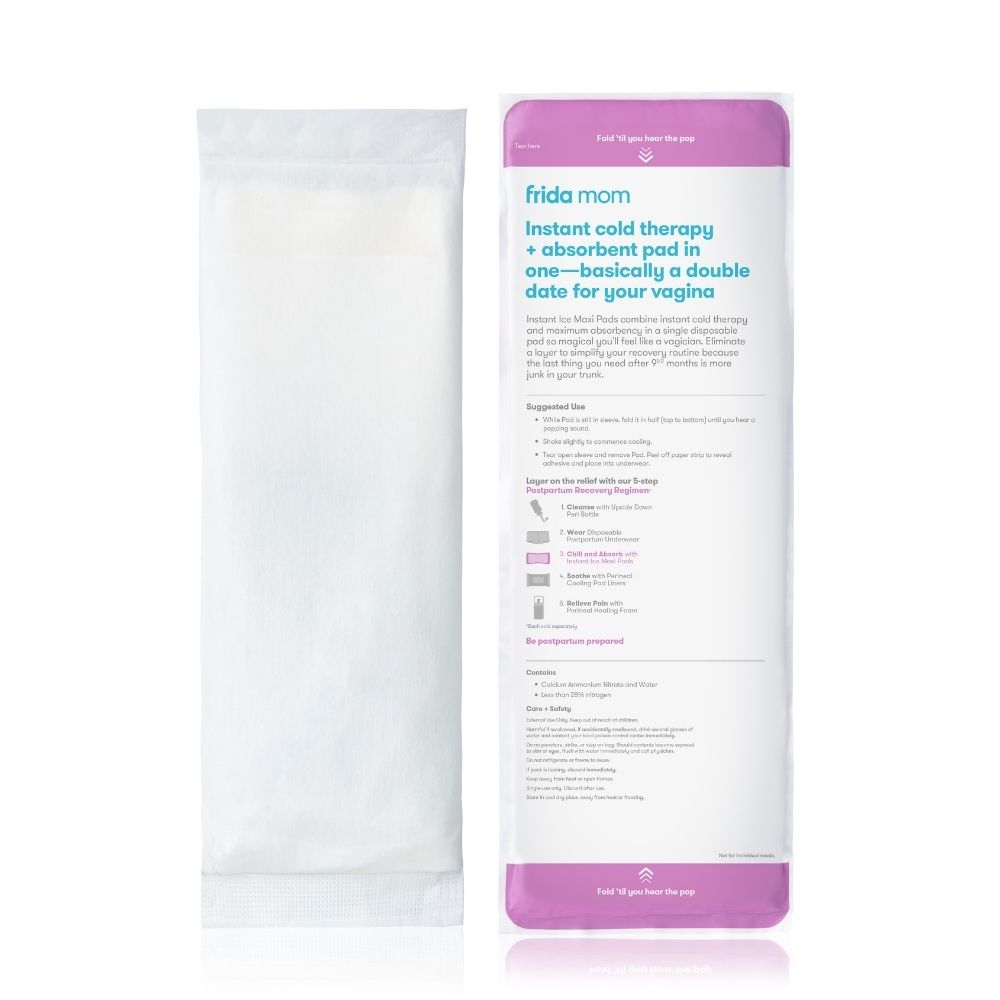 Maxi assorbenti post parto con funzione rinfrescante Frida Mom Instant Ice 2in1