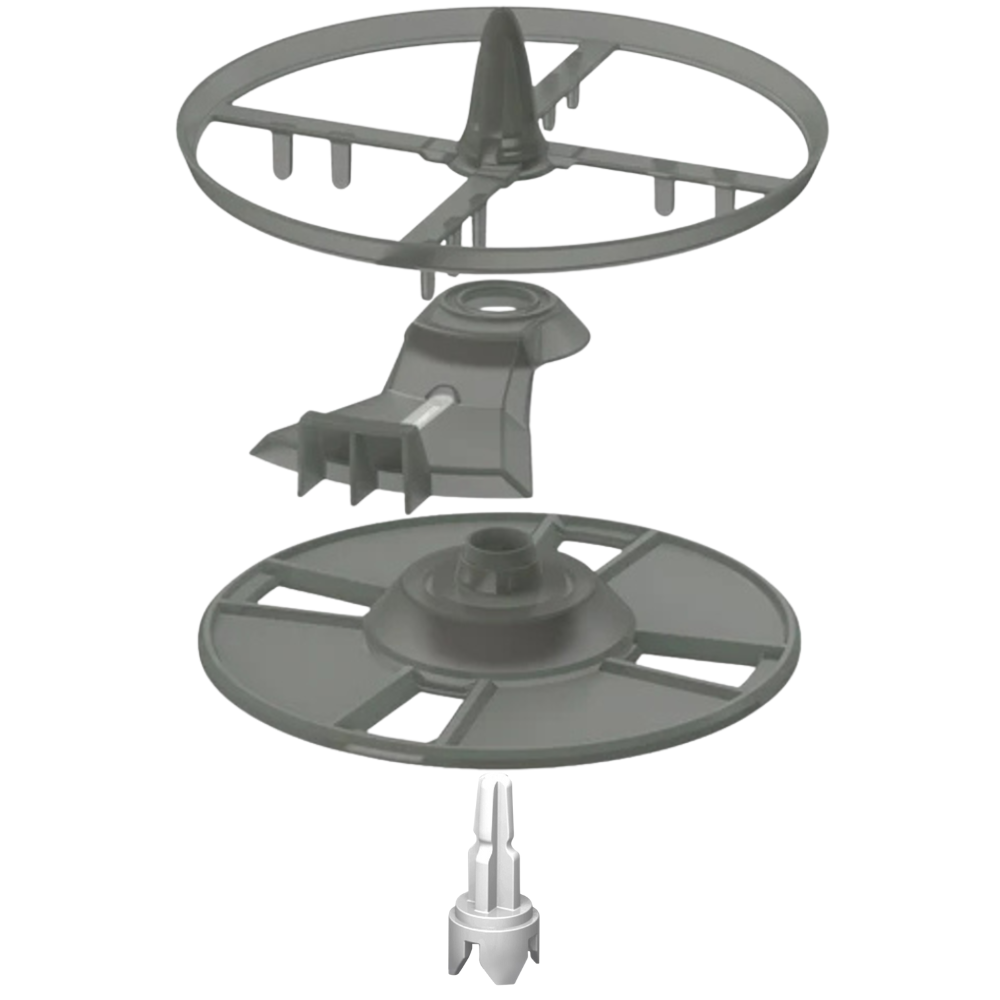 Komplet dijelova za posudu za mlijeko u prahu za BabyBrezza Formula Pro Advanced Black